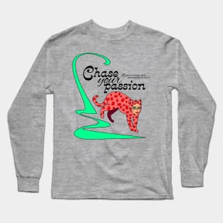 Chase Your Passion Leopard Long Sleeve T-Shirt